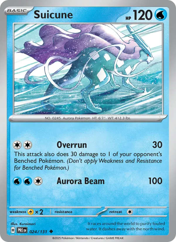 Suicune, Pokémon card