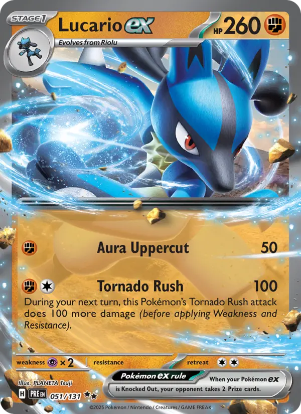 Lucario ex, Pokémon card