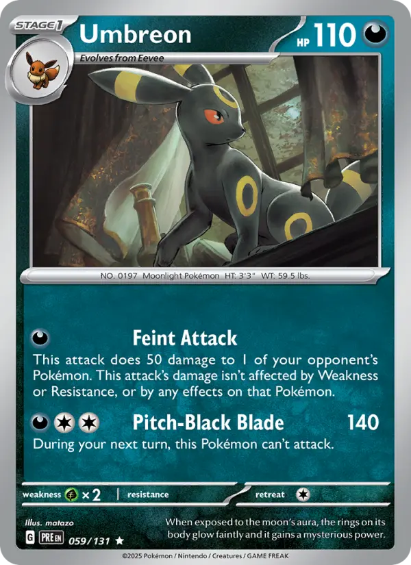 Umbreon, Pokémon card