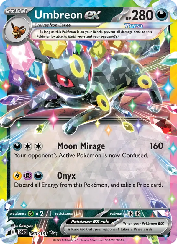 Umbreon ex, Pokémon card