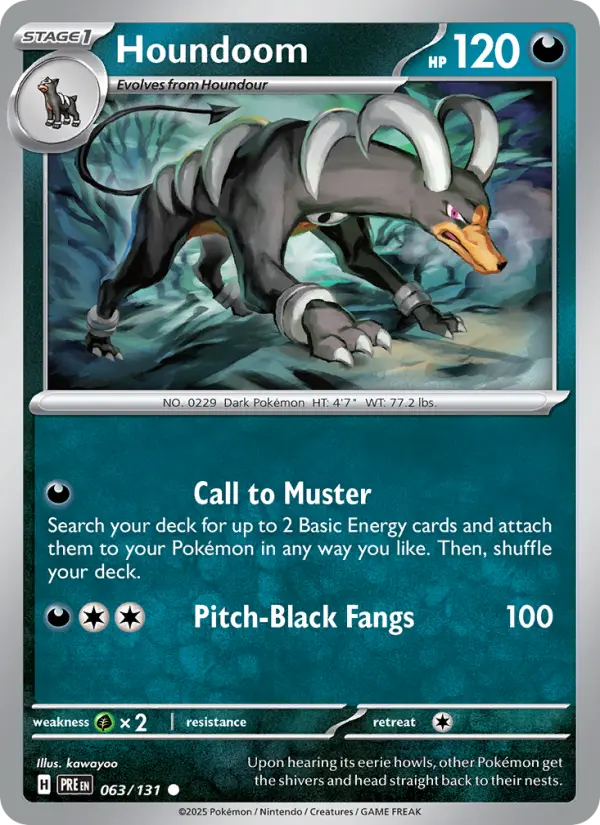 Houndoom, Pokémon card