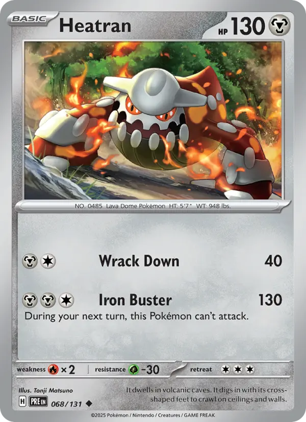 Heatran, Pokémon card