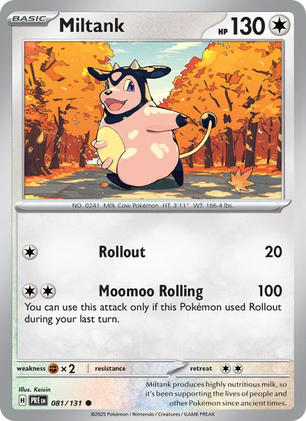 Miltank, Pokémon card
