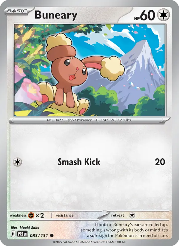 Buneary, Pokémon card