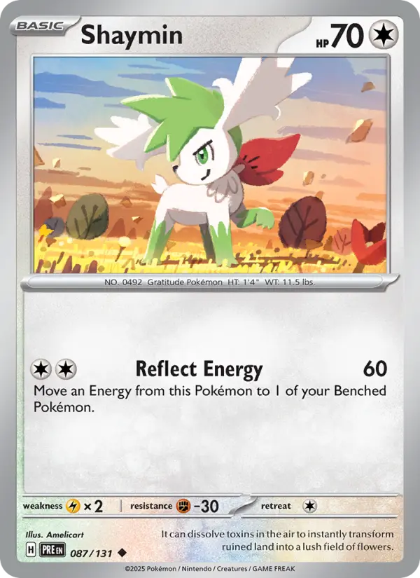 Shaymin, Pokémon card
