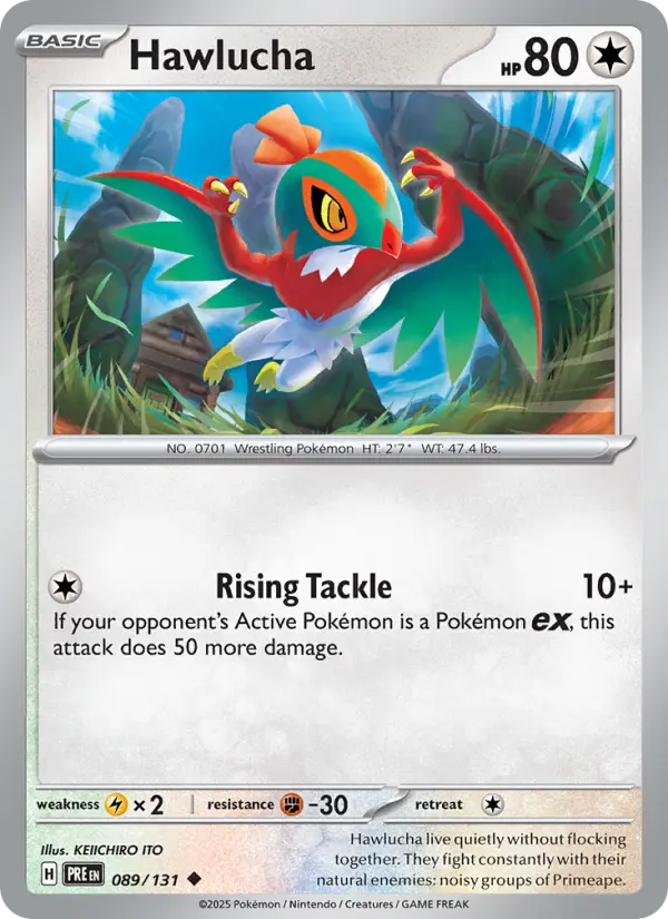 Hawlucha, Pokémon card