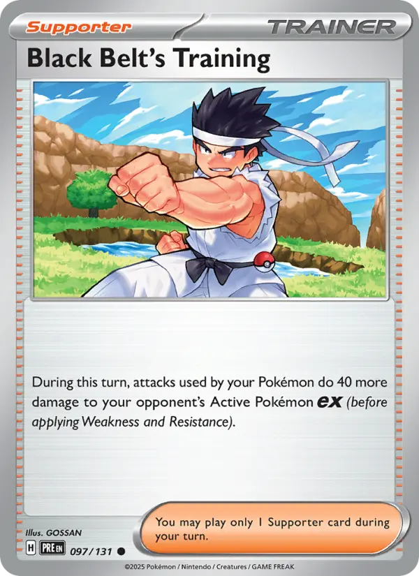 Black Belt's Training, Pokémon card