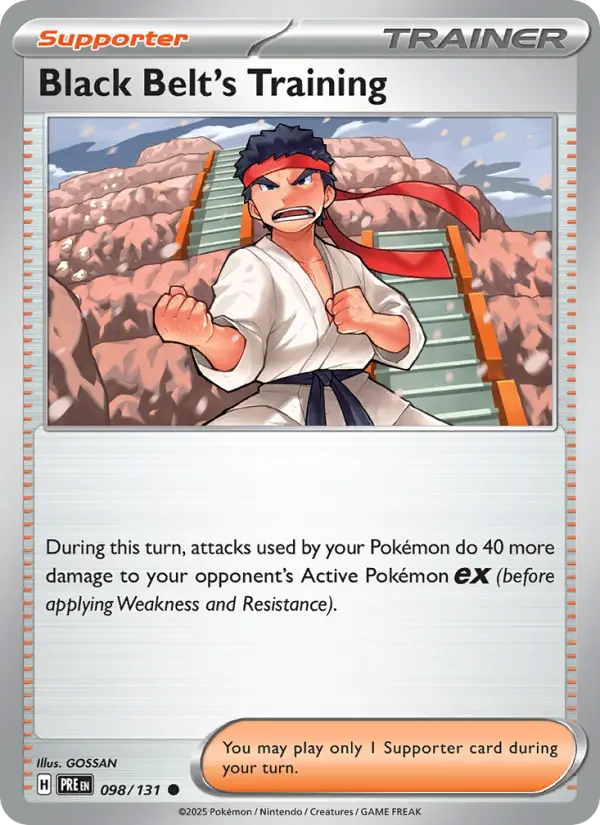 Black Belt's Training, Pokémon card