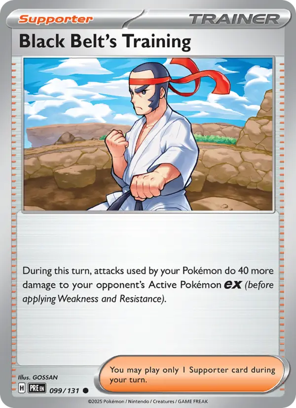 Black Belt's Training, Pokémon card