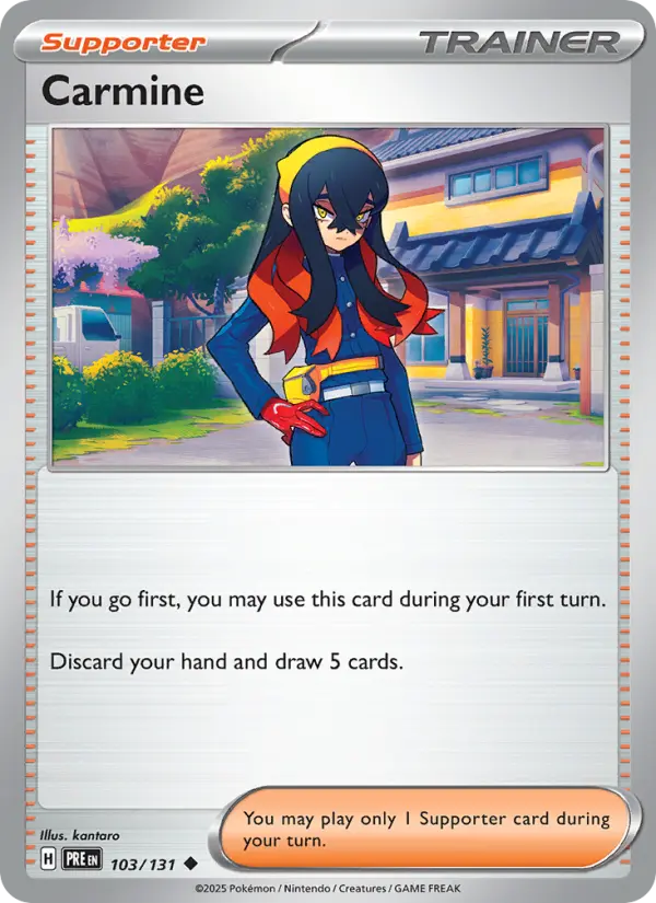 Carmine, Pokémon card