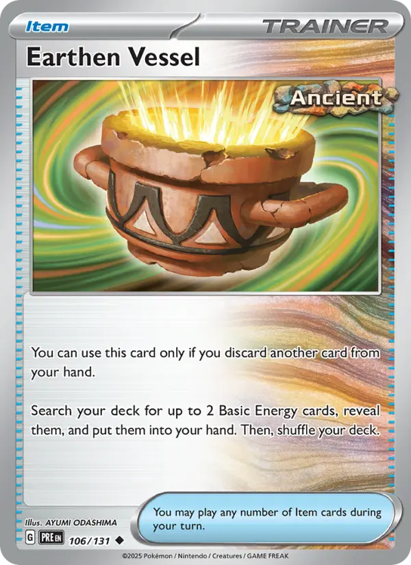 Earthen Vessel, Pokémon card