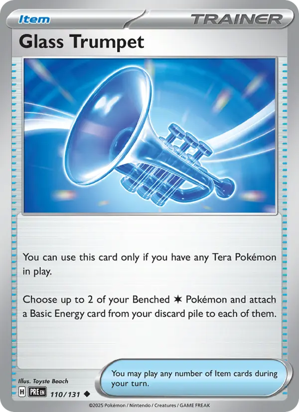 Glass Trumpet, Pokémon card