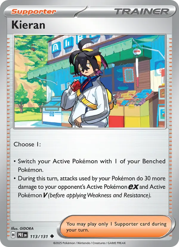 Kieran, Pokémon card