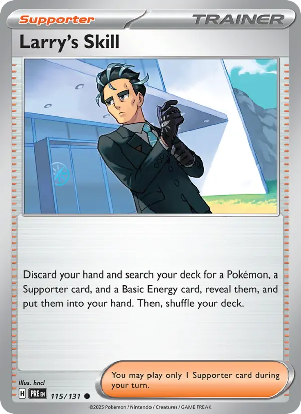 Larry's Skill, Pokémon card