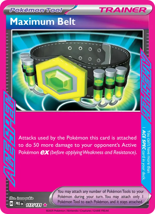 Maximum Belt, Pokémon card