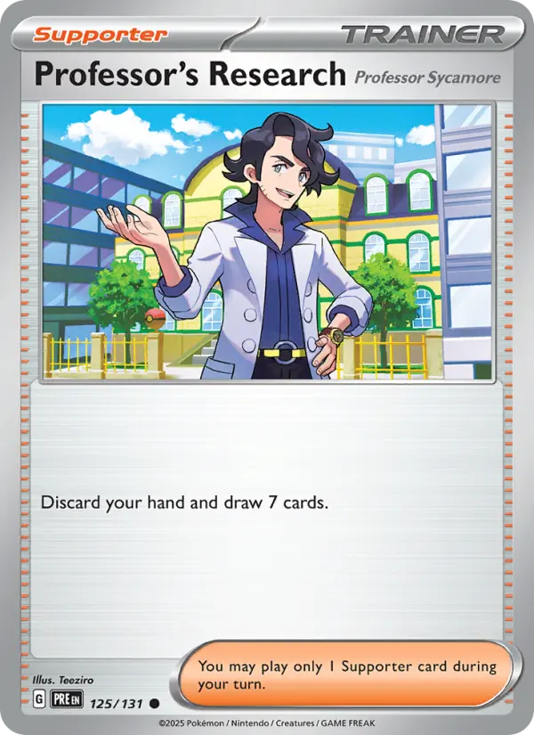 Professor's Research, Pokémon card