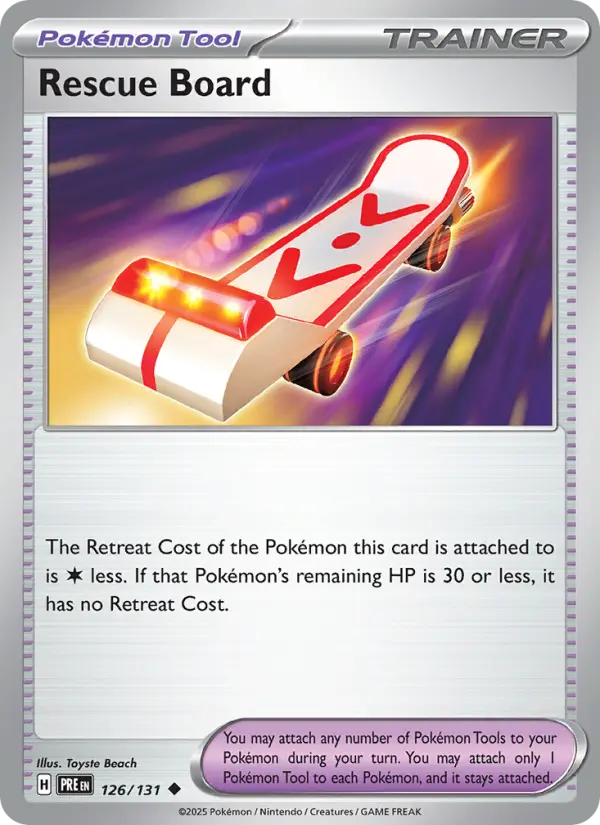 Rescue Board, Pokémon card