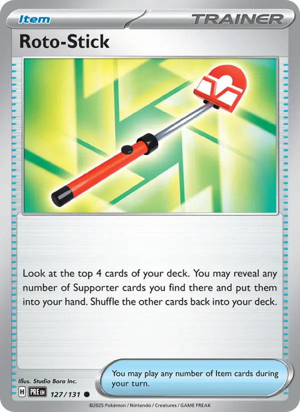 Roto-Stick, Pokémon card