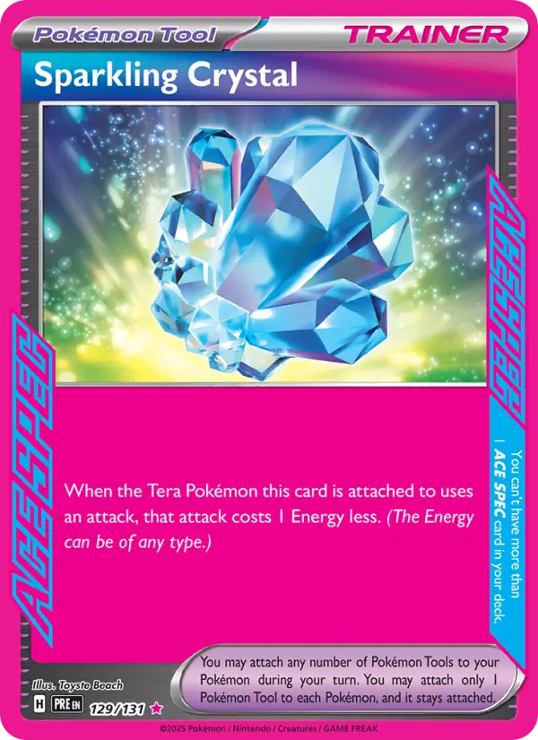 Sparkling Crystal, Pokémon card