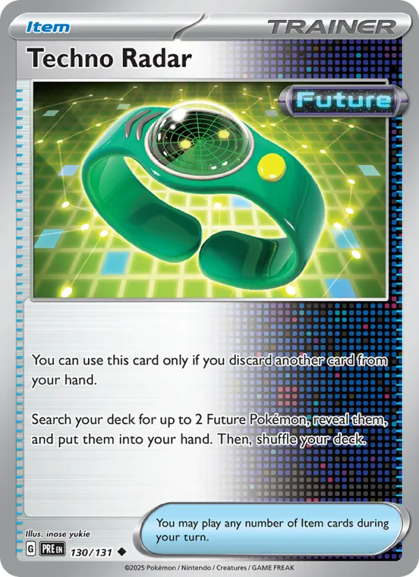 Techno Radar, Pokémon card