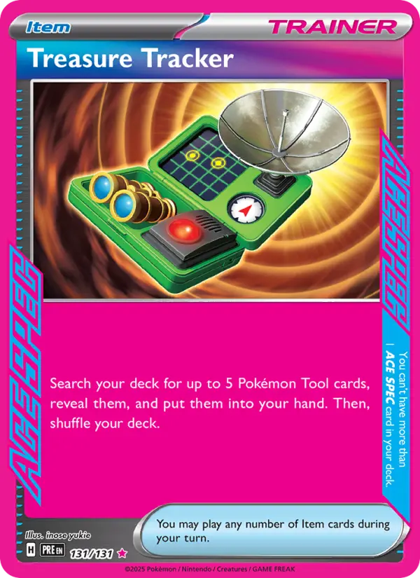 Treasure Tracker, Pokémon card