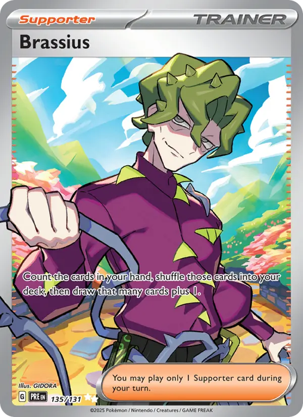 Brassius, Pokémon card