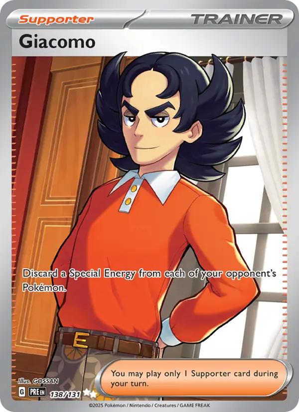 Giacomo, Pokémon card