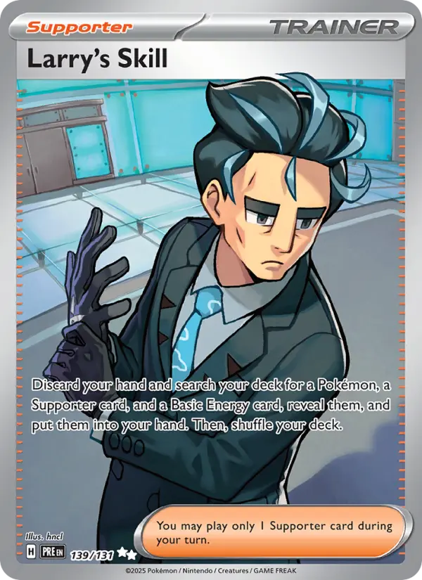 Larry's Skill, Pokémon card