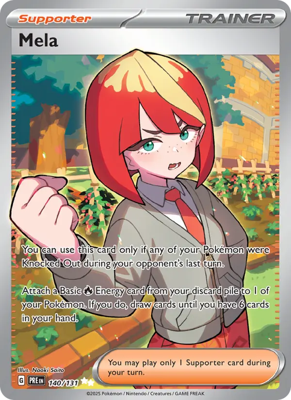 Mela, Pokémon card