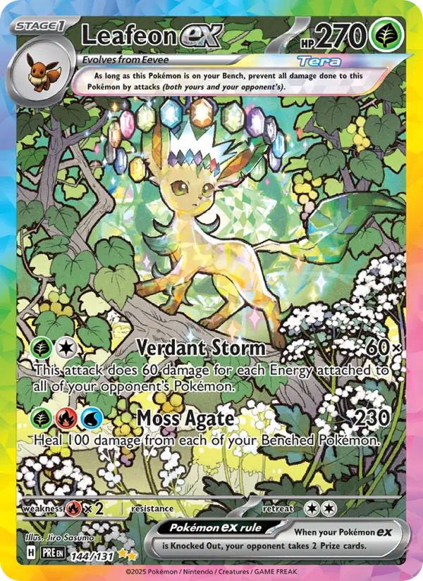Leafeon ex, Pokémon card