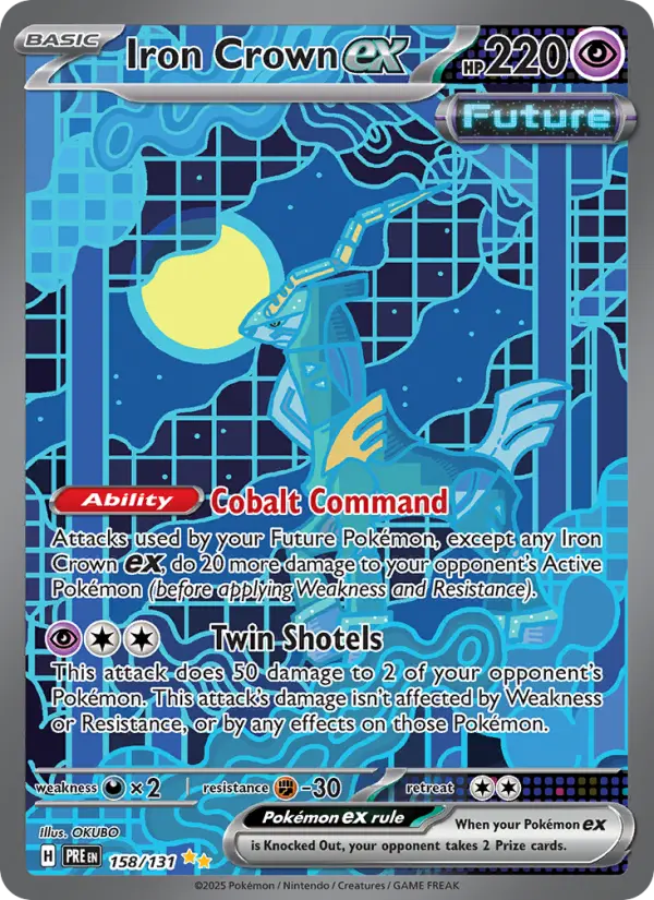 Iron Crown ex, Pokémon card