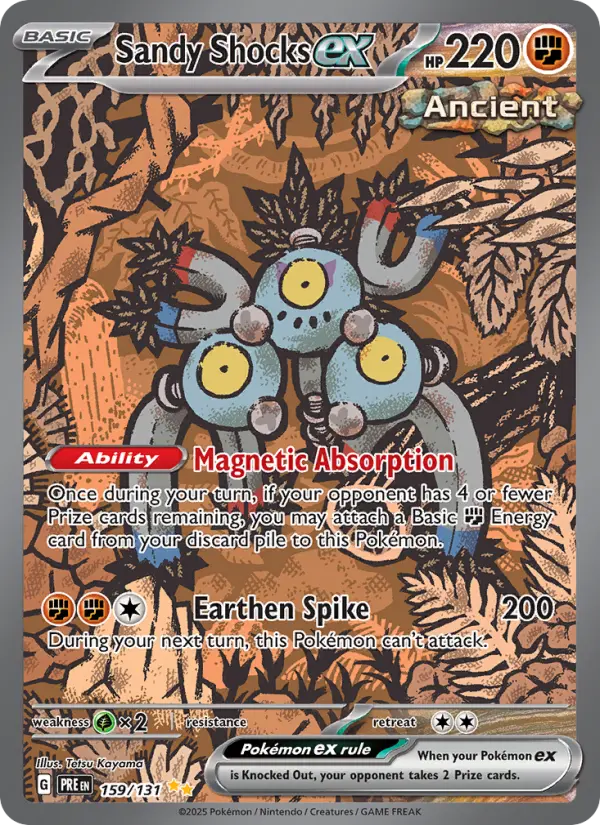 Sandy Shocks ex, Pokémon card