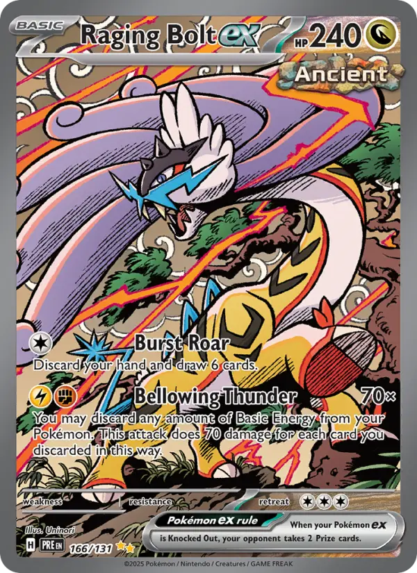 Raging Bolt ex, Pokémon card