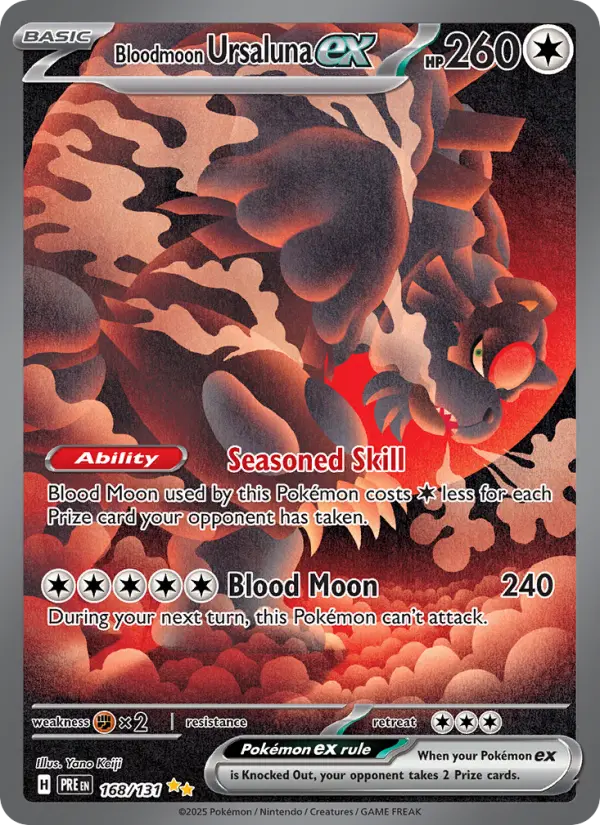 Bloodmoon Ursaluna ex, Pokémon card