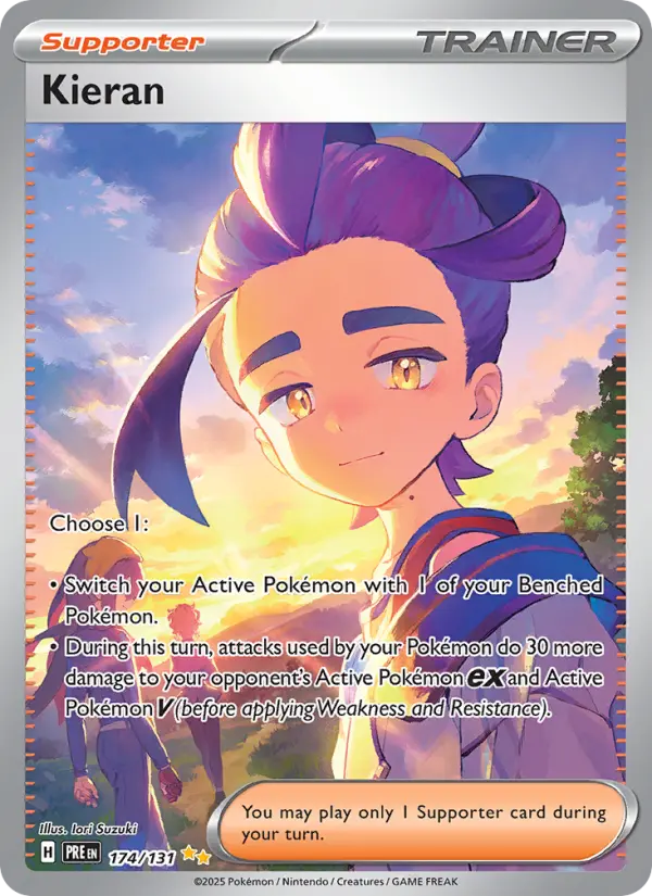 Kieran, Pokémon card