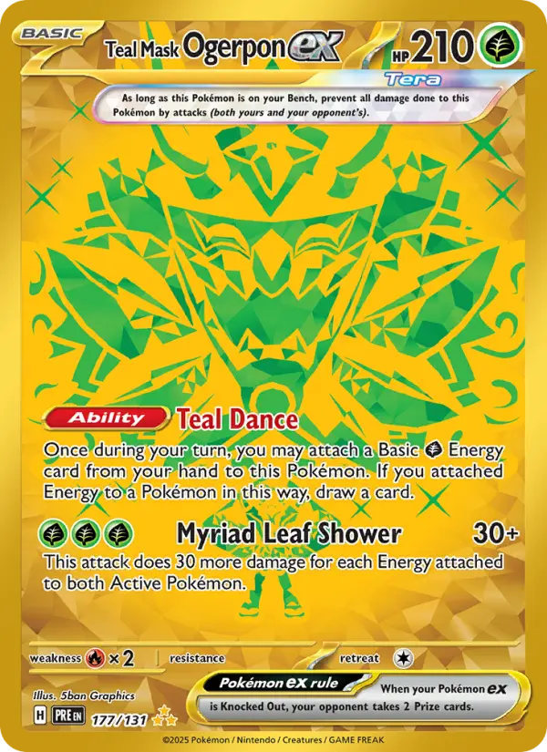 Teal Mask Ogerpon ex, Pokémon card