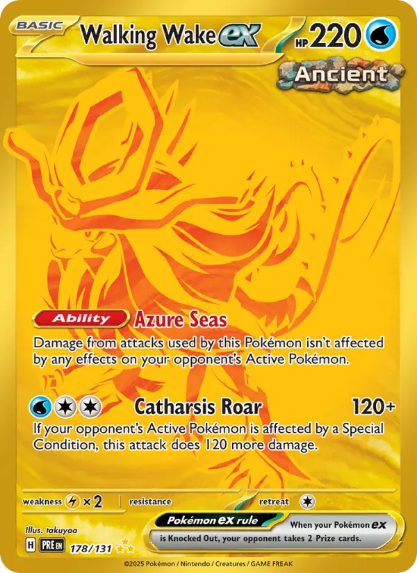 Walking Wake ex, Pokémon card