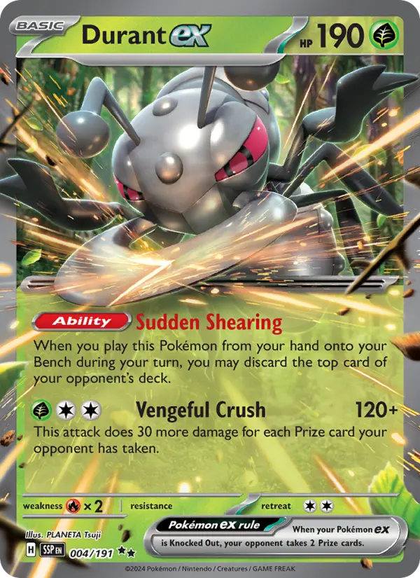 Durant ex, Pokémon card