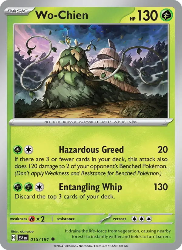 Wo-Chien, Pokémon card