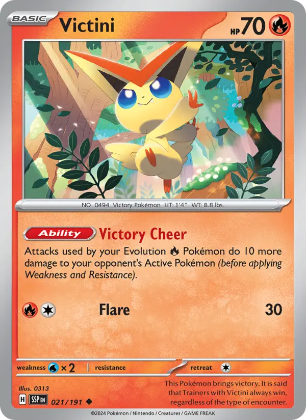 Victini, Pokémon card