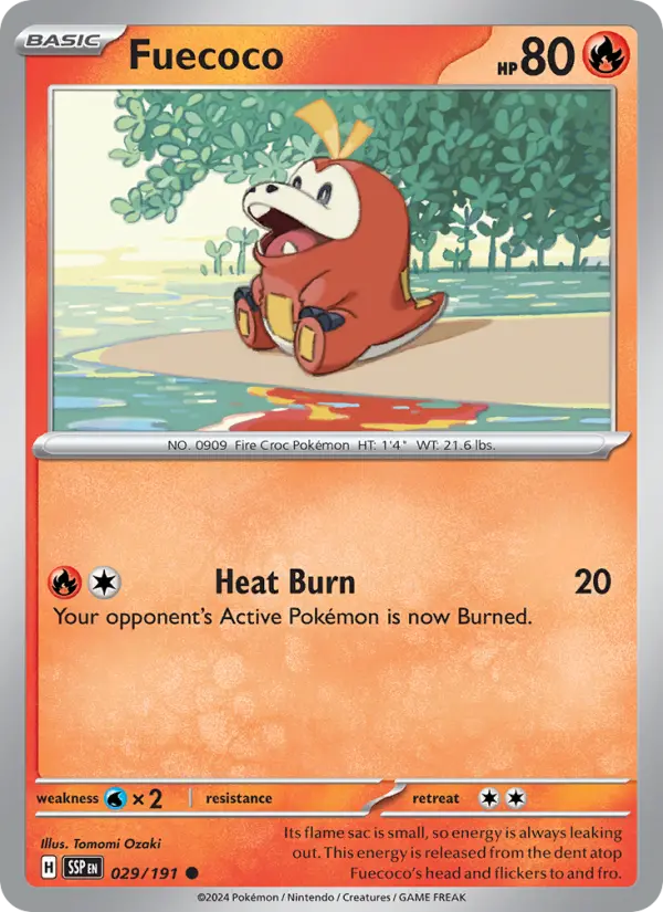 Fuecoco, Pokémon card