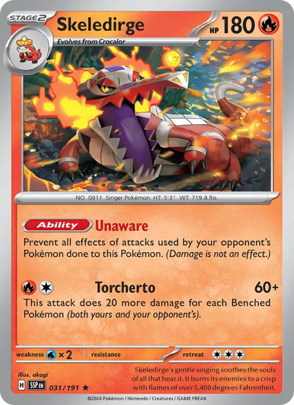 Skeledirge, Pokémon card
