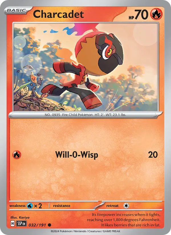 Charcadet, Pokémon card