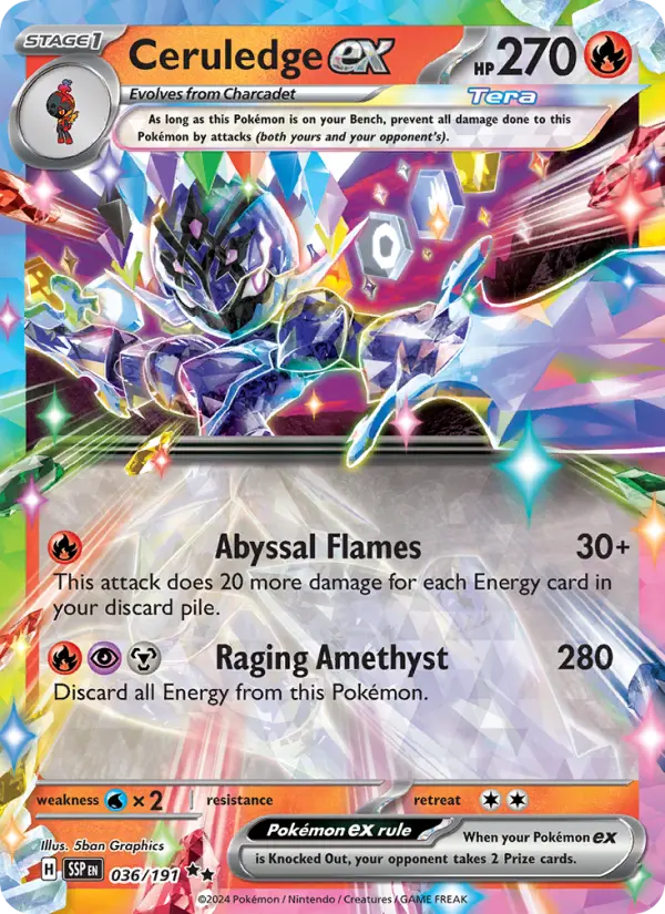 Ceruledge ex, Pokémon card