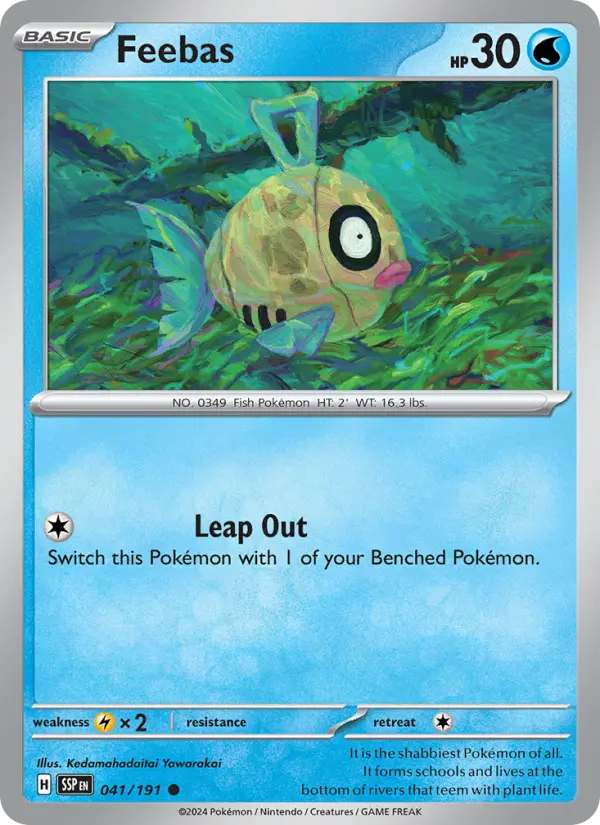 Feebas, Pokémon card