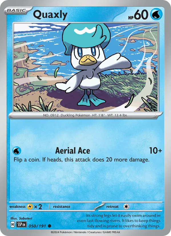Quaxly, Pokémon card