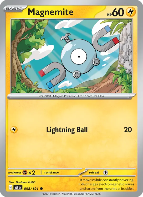 Magnemite, Pokémon card