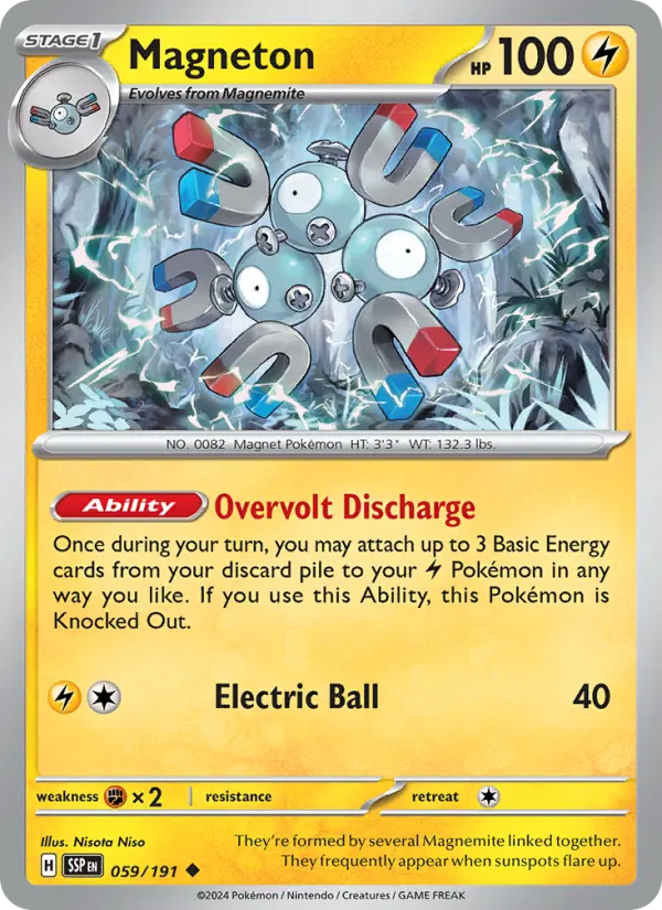 Magneton, Pokémon card
