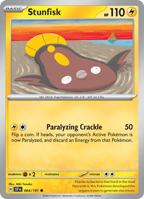 Stunfisk, Pokémon card