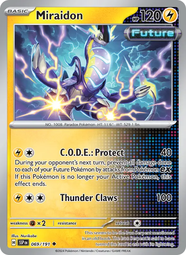Miraidon, Pokémon card